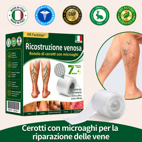 👨‍⚕️✅❤️DR.Fachmer® Cerotto ai Microaghi VeinRepair⚡Sollievo Immediato, Risultati a Lungo Termine