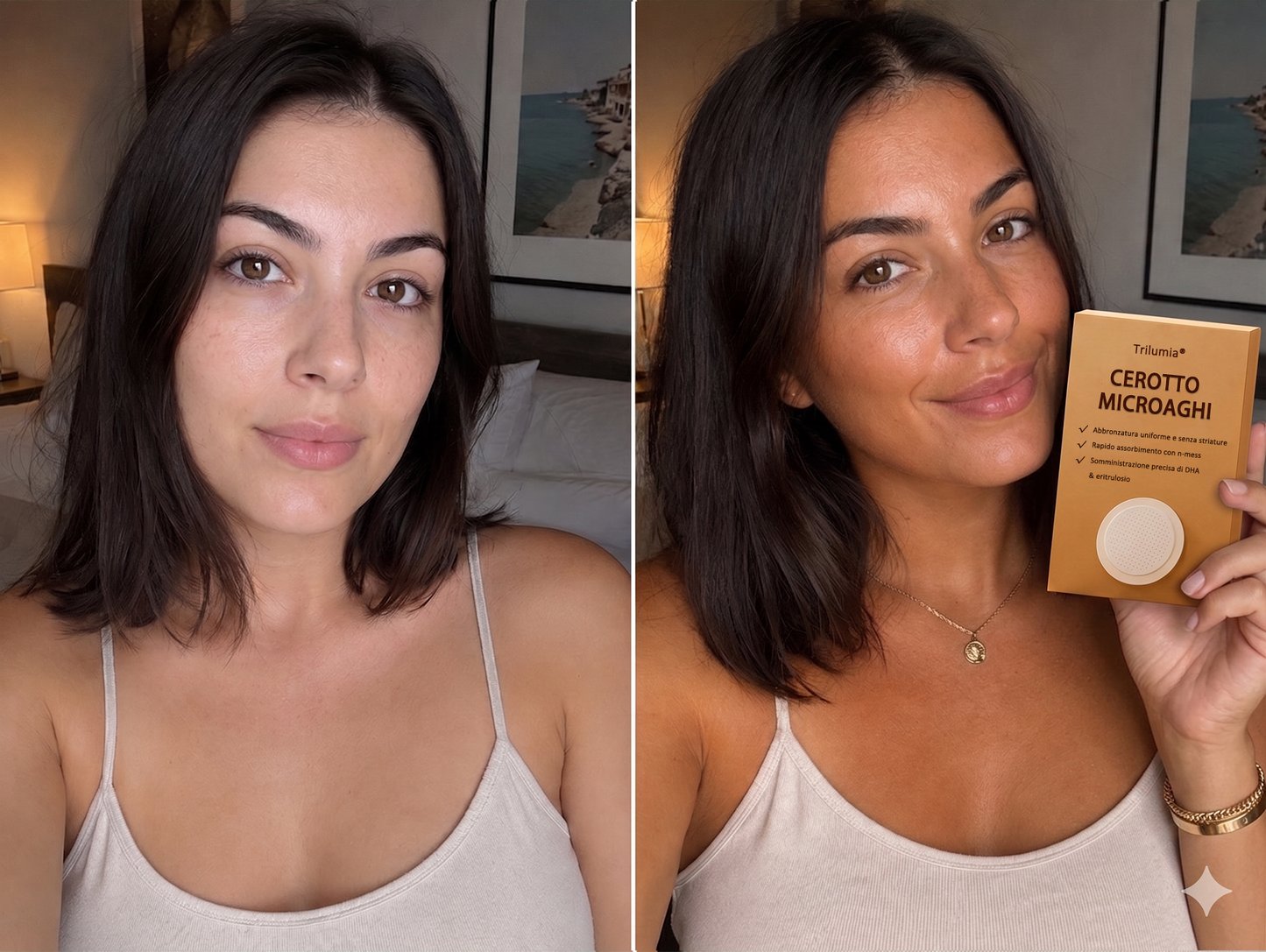 🤎 Fino all’85% di sconto sul Cerotto Abbronzante SunFree Trilumia® Bronzo dorato senza raggi UV ✨ Glow naturale fino a 14 giorni