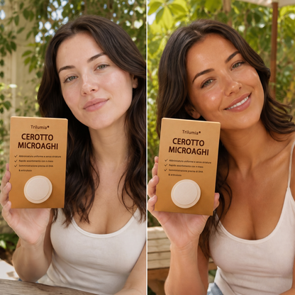 🤎 Fino all’85% di sconto sul Cerotto Abbronzante SunFree Trilumia® Bronzo dorato senza raggi UV ✨ Glow naturale fino a 14 giorni