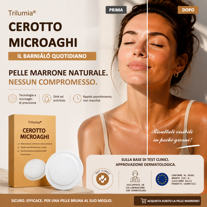 🤎 Fino all’85% di sconto sul Cerotto Abbronzante SunFree Trilumia® Bronzo dorato senza raggi UV ✨ Glow naturale fino a 14 giorni