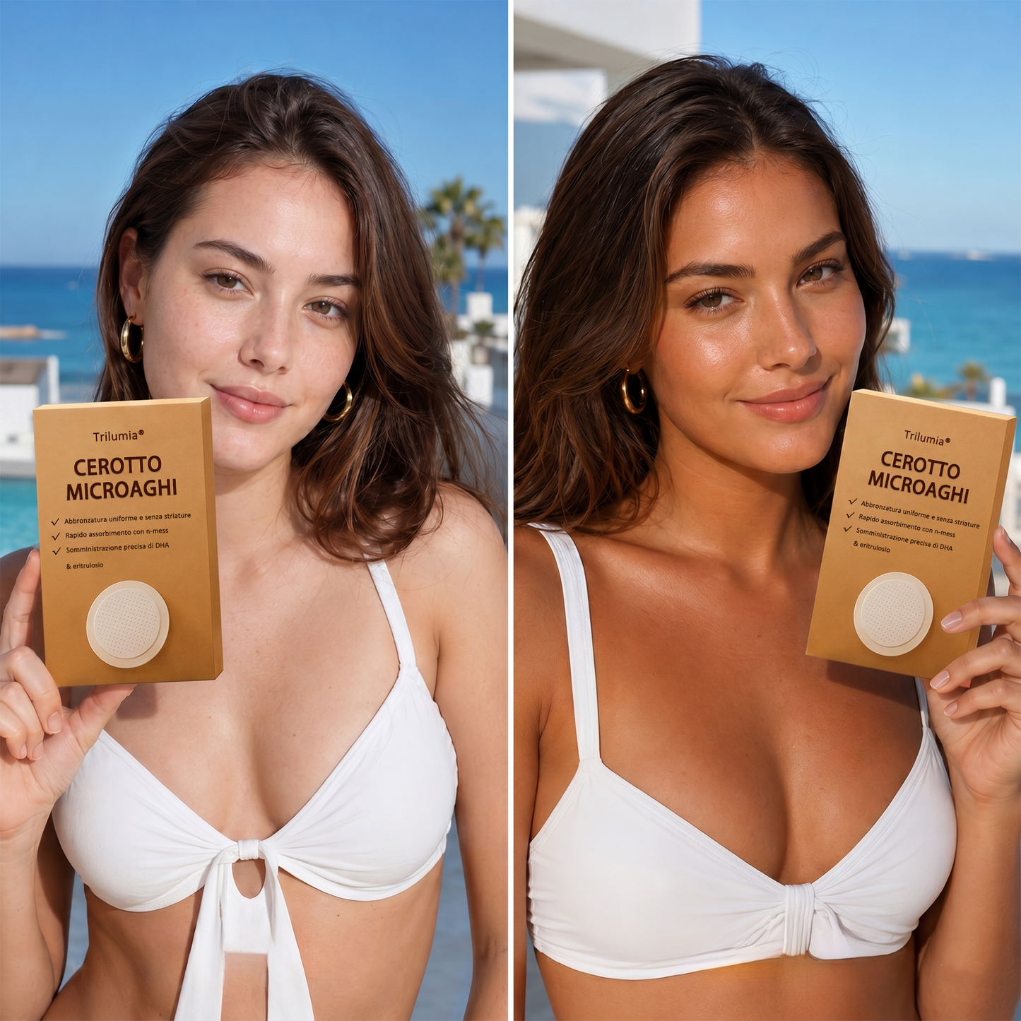 🤎 Fino all’85% di sconto sul Cerotto Abbronzante SunFree Trilumia® Bronzo dorato senza raggi UV ✨ Glow naturale fino a 14 giorni